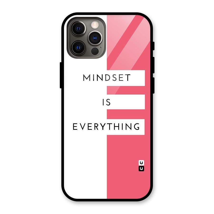 Mindset is Everything Glass Back Case for iPhone 12 Pro