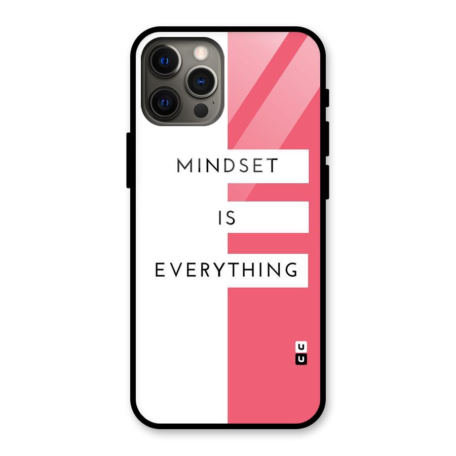 Mindset is Everything Glass Back Case for iPhone 12 Pro Max