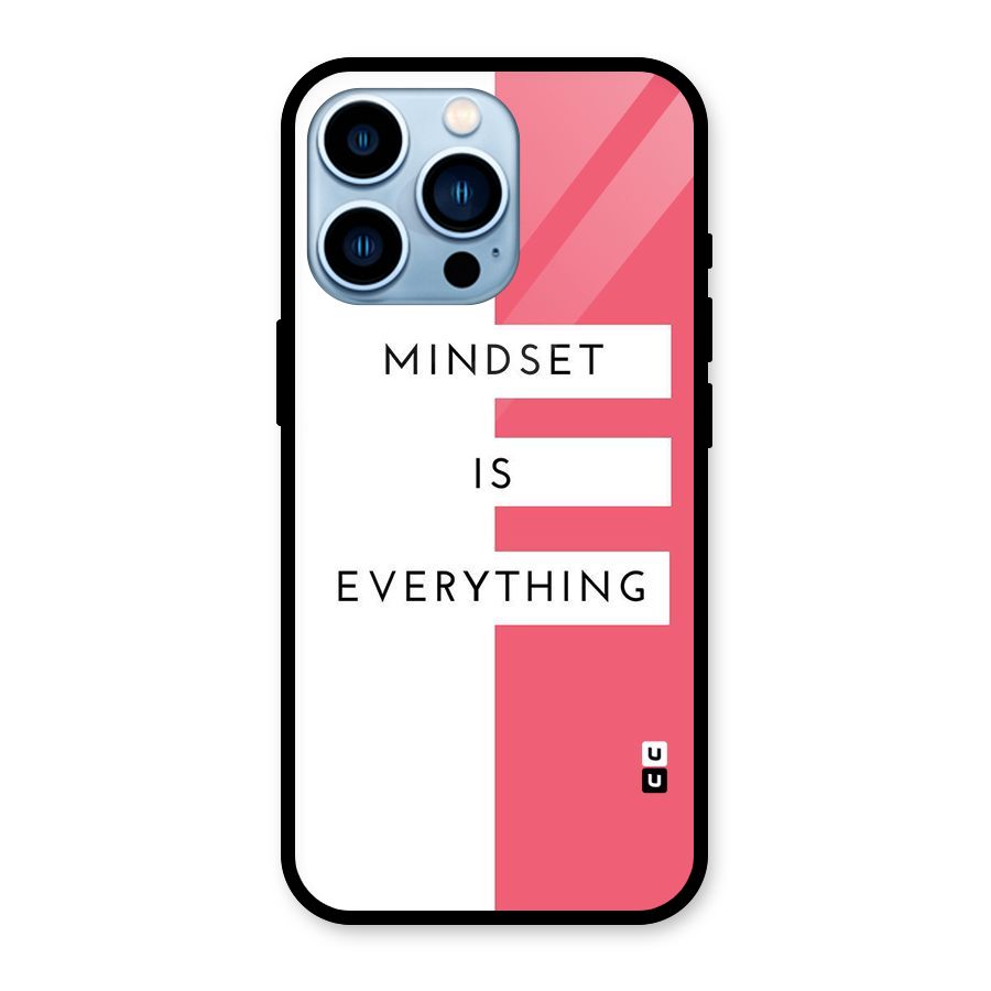 Mindset is Everything Glass Back Case for iPhone 13 Pro