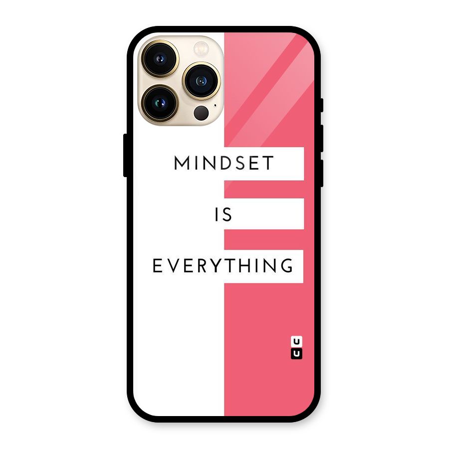 Mindset is Everything Glass Back Case for iPhone 13 Pro Max