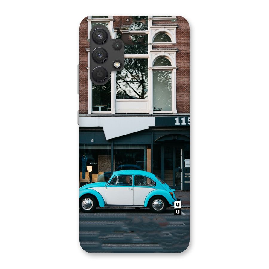 Mini Blue Car Back Case for Galaxy A32