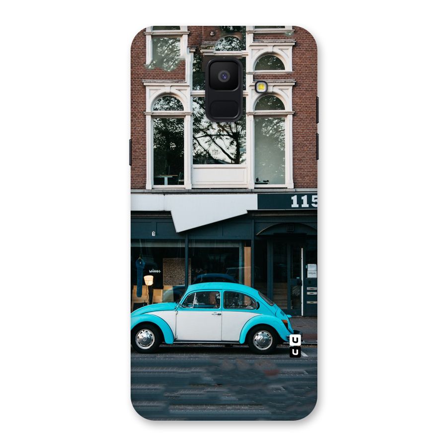 Mini Blue Car Back Case for Galaxy A6 (2018)