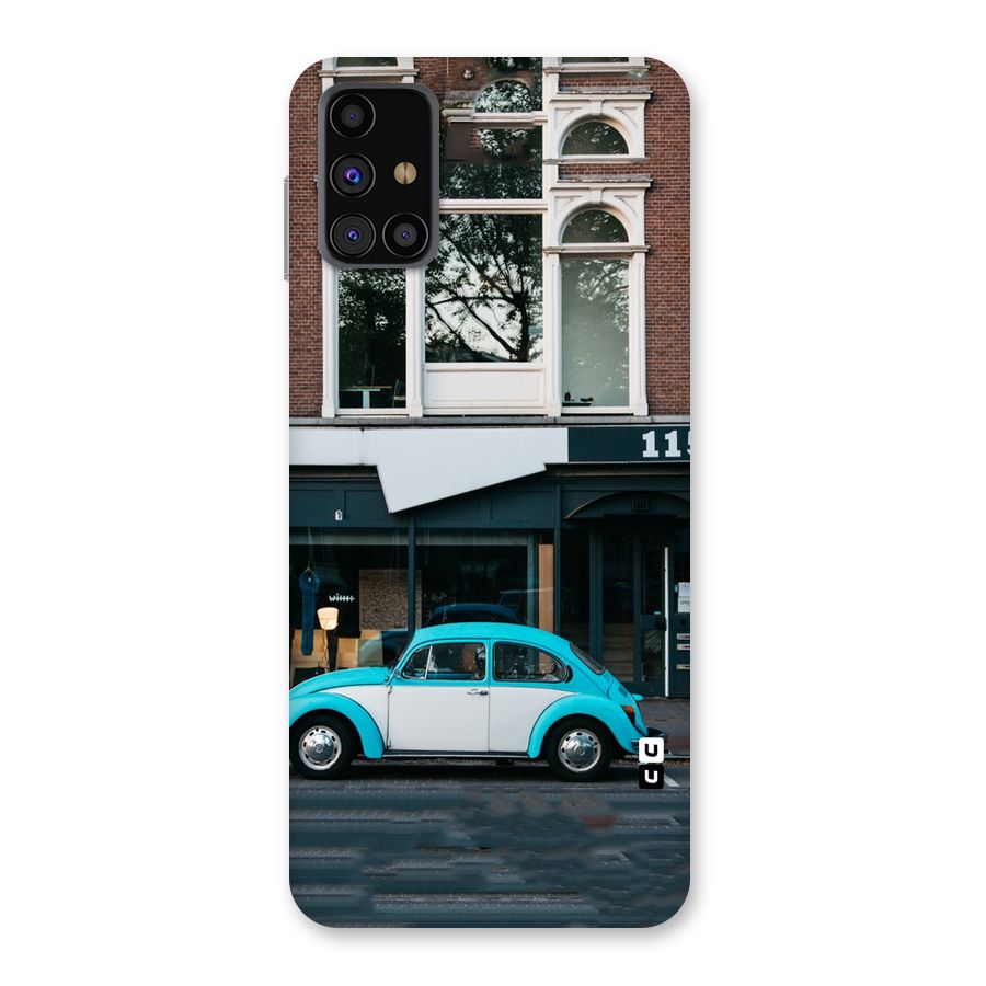 Mini Blue Car Back Case for Galaxy M31s