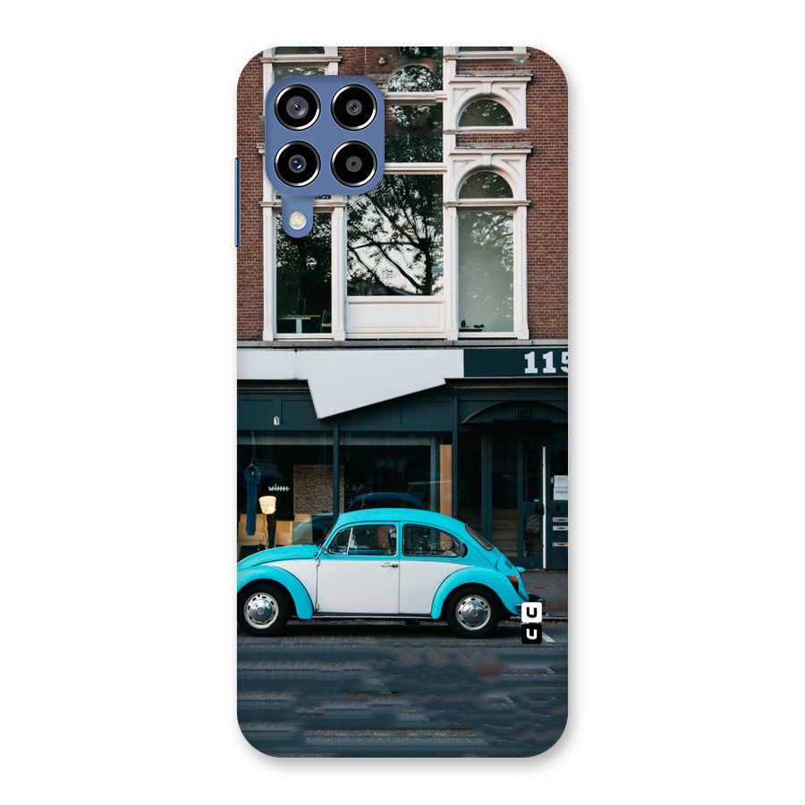 Mini Blue Car Back Case for Galaxy M53 5G