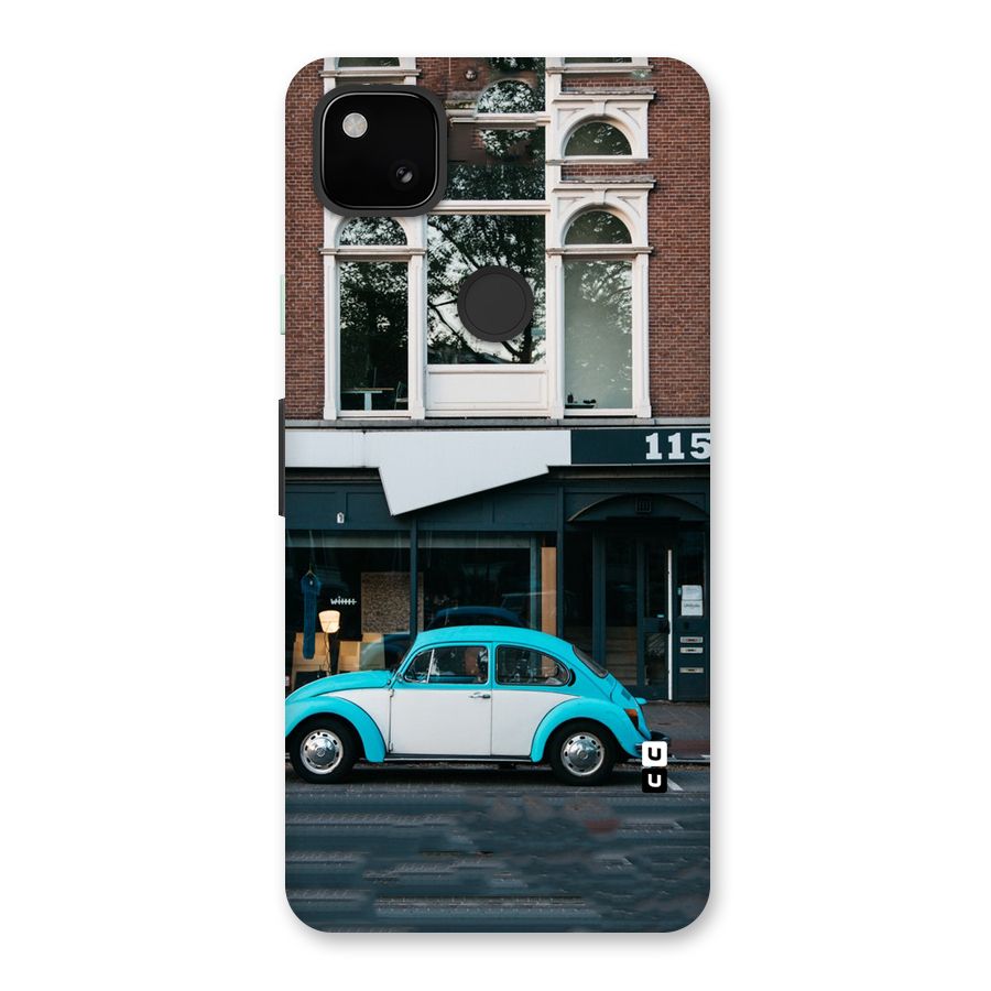 Mini Blue Car Back Case for Google Pixel 4a