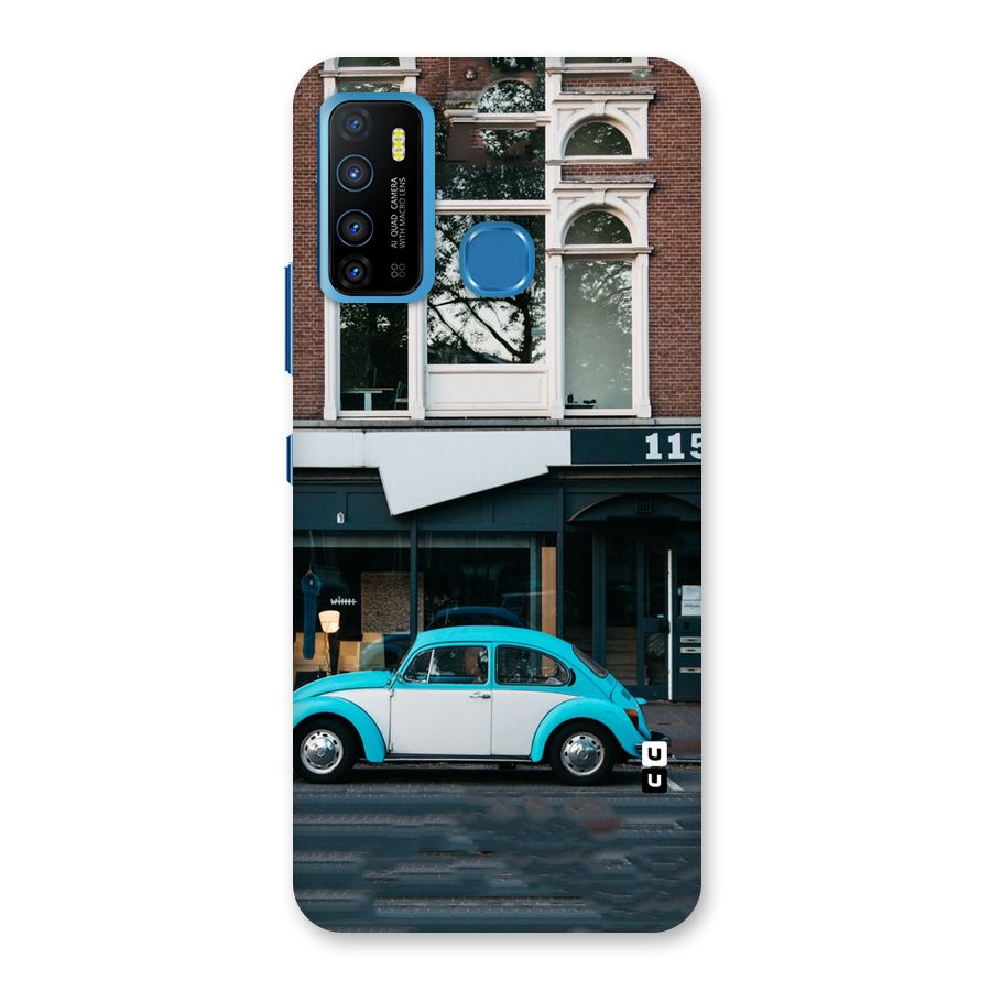 Mini Blue Car Back Case for Infinix Hot 9