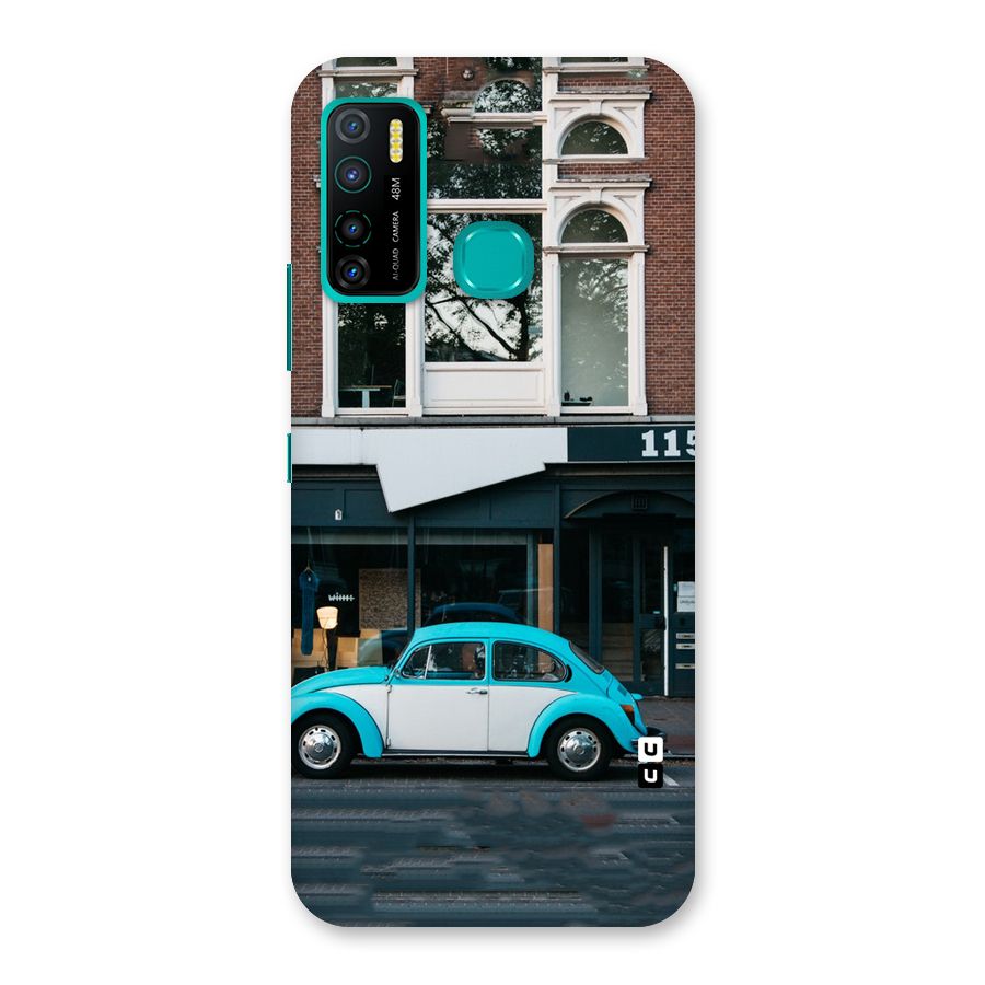 Mini Blue Car Back Case for Infinix Hot 9 Pro