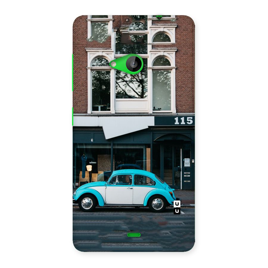 Mini Blue Car Back Case for Lumia 535