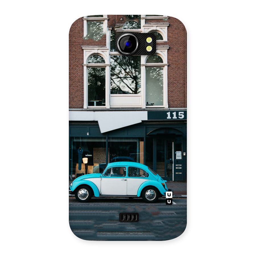 Mini Blue Car Back Case for Micromax Canvas 2 A110