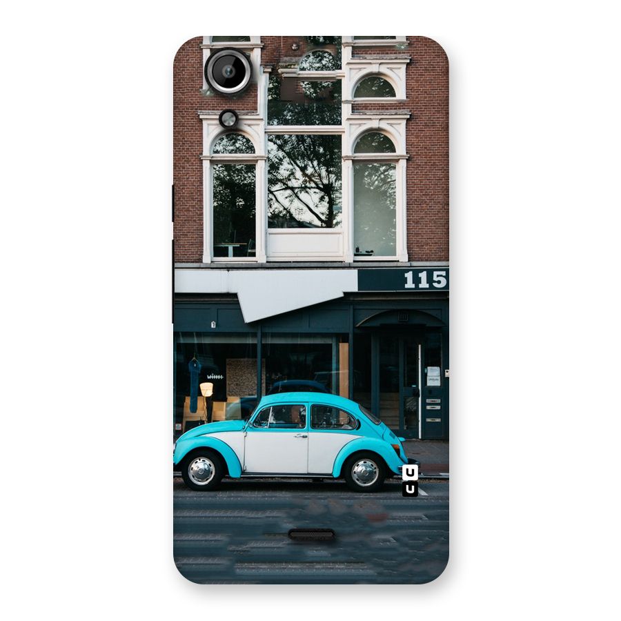 Mini Blue Car Back Case for Micromax Canvas Selfie Lens Q345