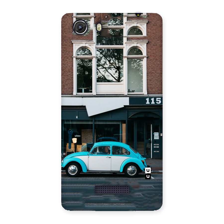 Mini Blue Car Back Case for Micromax Unite 3