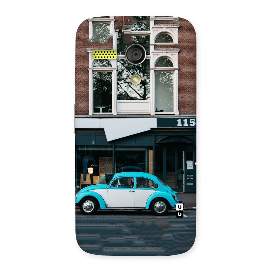 Mini Blue Car Back Case for Moto G