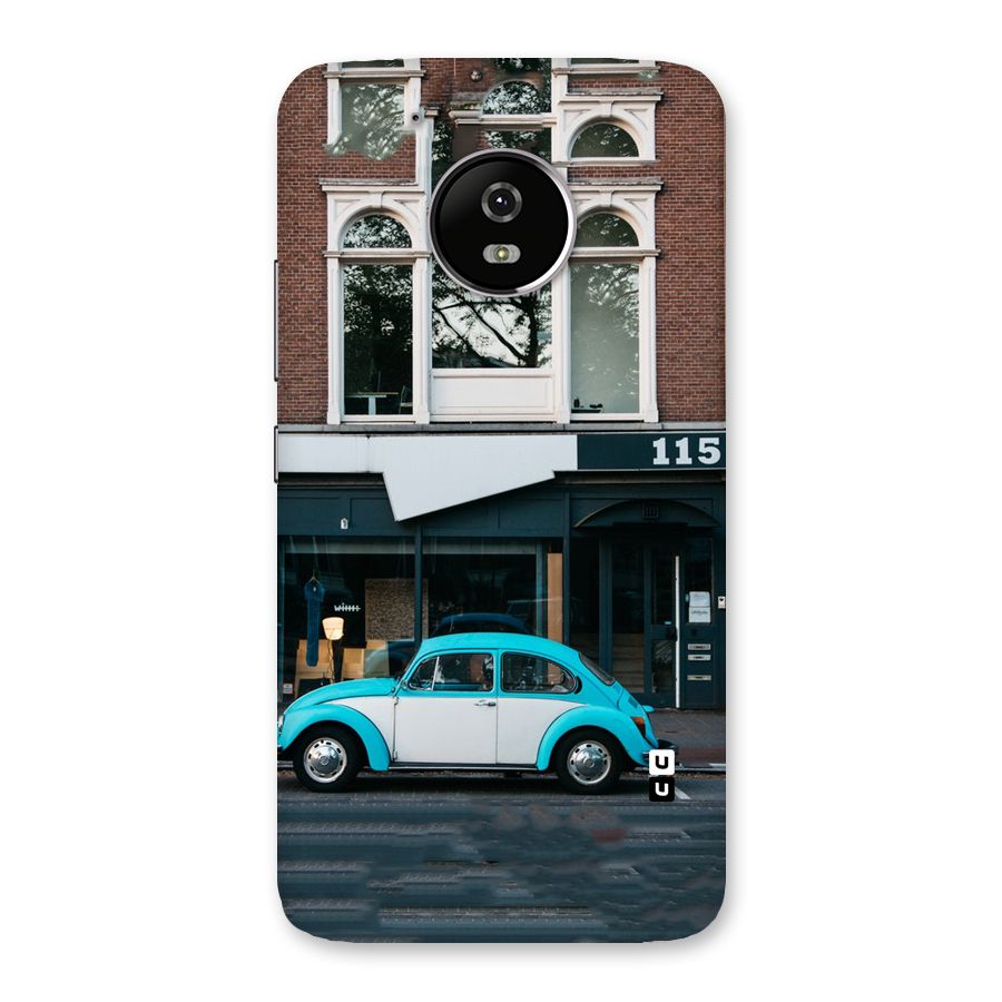 Mini Blue Car Back Case for Moto G5