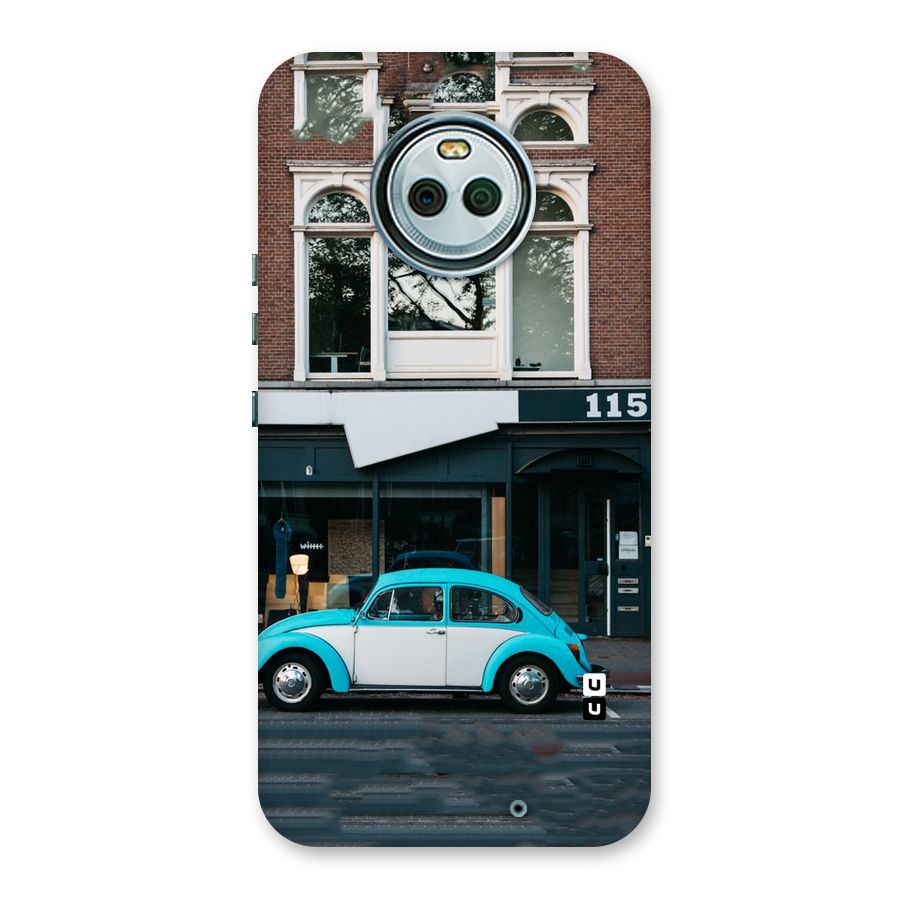 Mini Blue Car Back Case for Moto X4