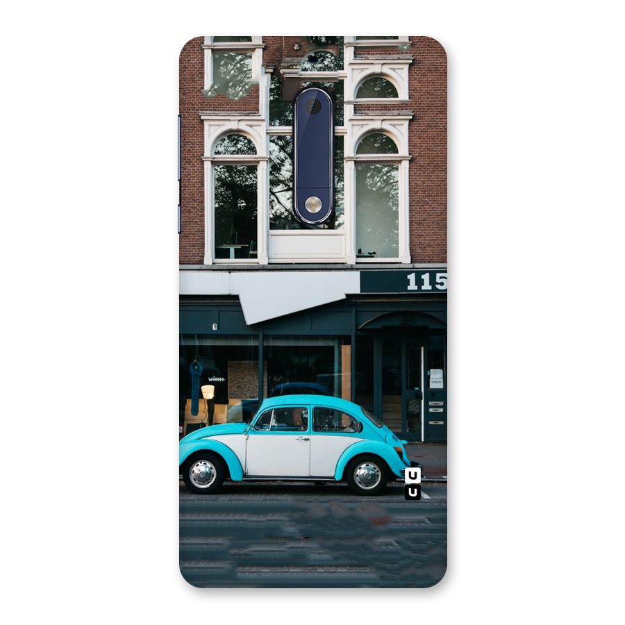 Mini Blue Car Back Case for Nokia 5