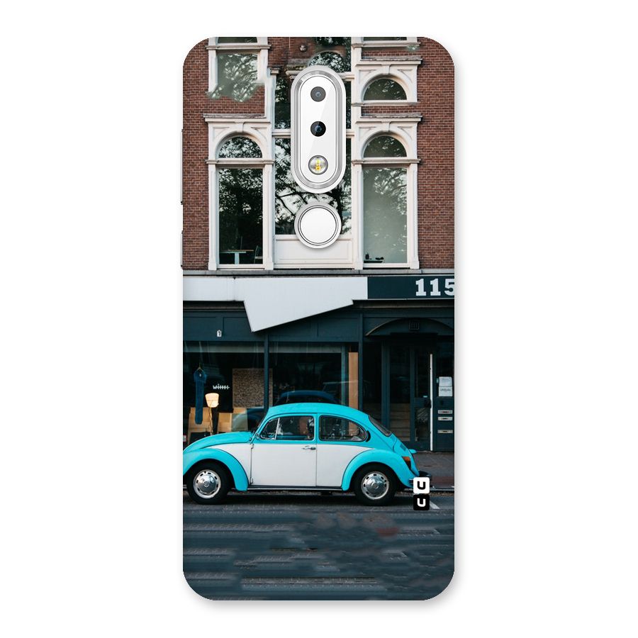 Mini Blue Car Back Case for Nokia 6.1 Plus