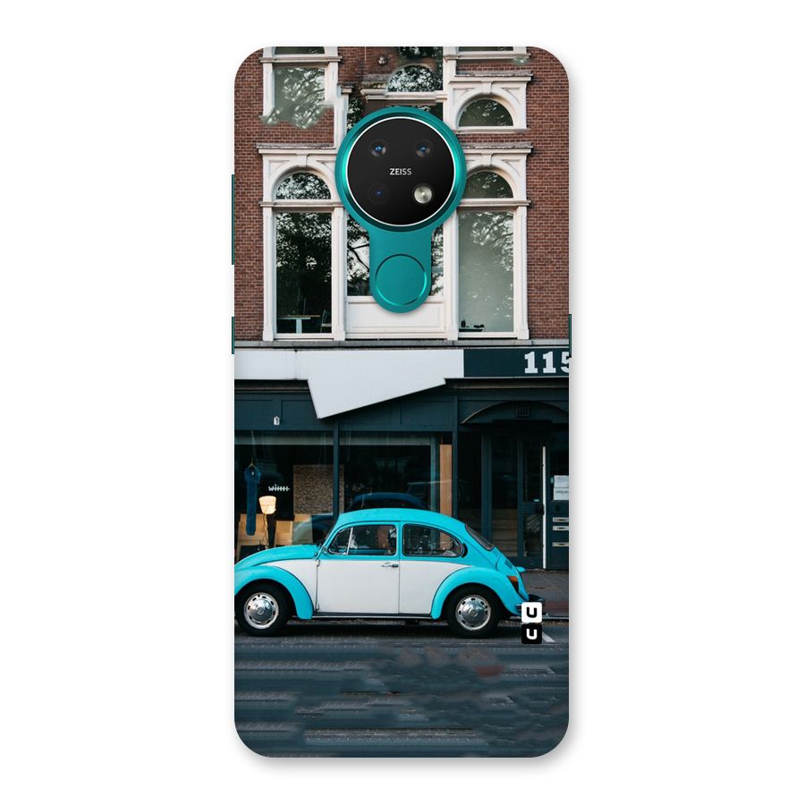 Mini Blue Car Back Case for Nokia 7.2