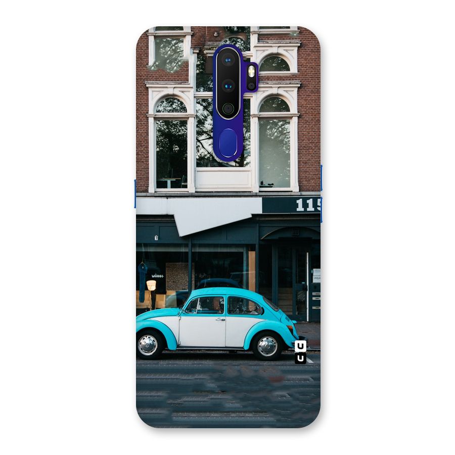 Mini Blue Car Back Case for Oppo A9 (2020)