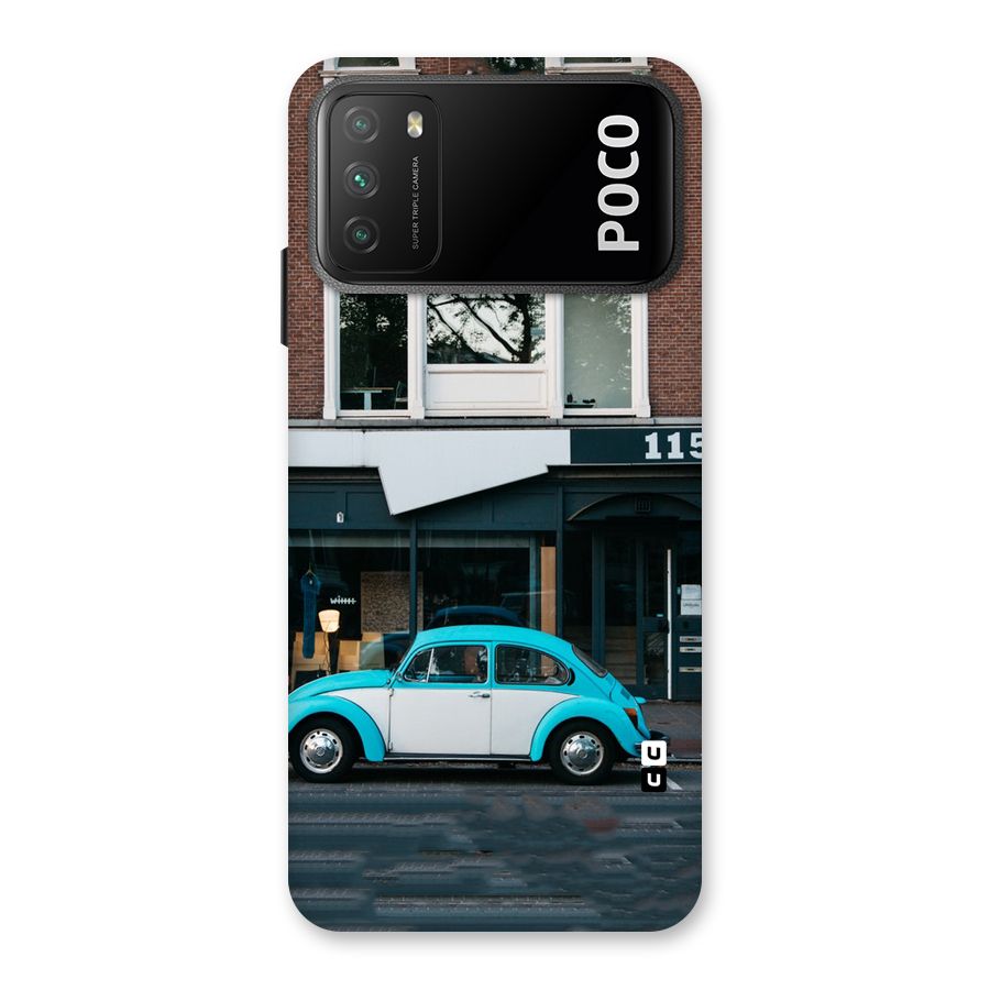 Mini Blue Car Back Case for Poco M3