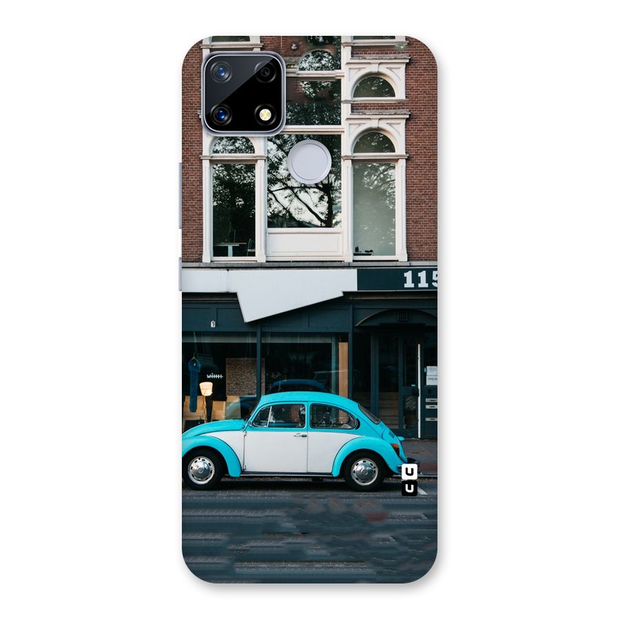 Mini Blue Car Back Case for Realme Narzo 20