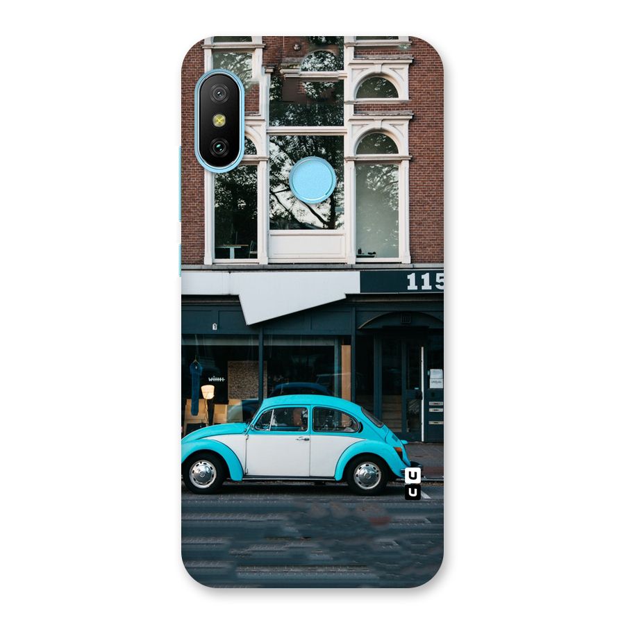 Mini Blue Car Back Case for Redmi 6 Pro