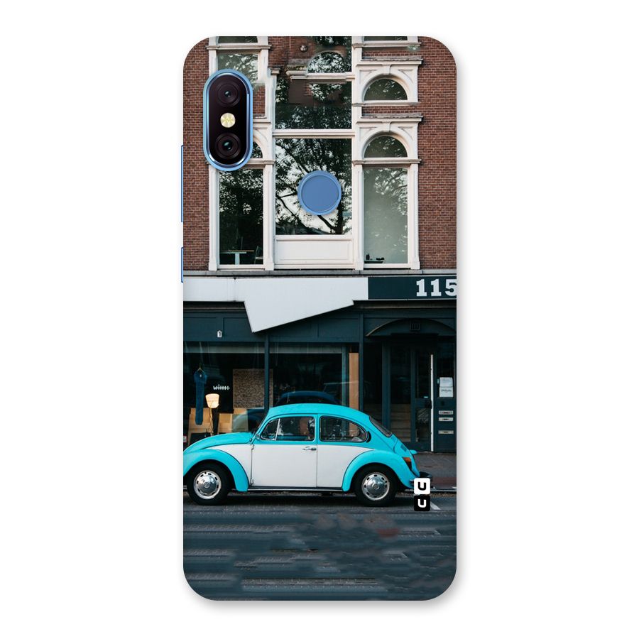 Mini Blue Car Back Case for Redmi Note 6 Pro