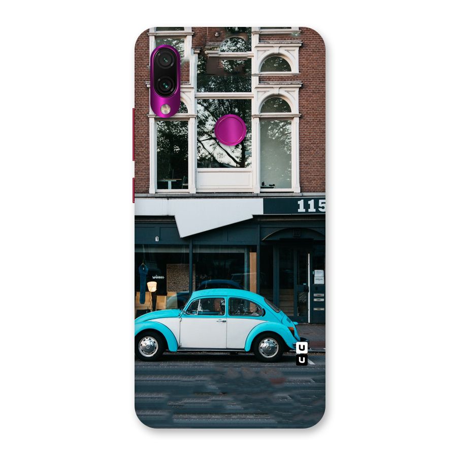 Mini Blue Car Back Case for Redmi Note 7 Pro