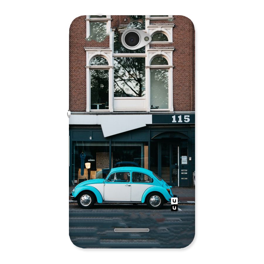 Mini Blue Car Back Case for Sony Xperia E4