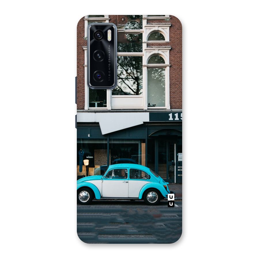 Mini Blue Car Back Case for Vivo V20 SE