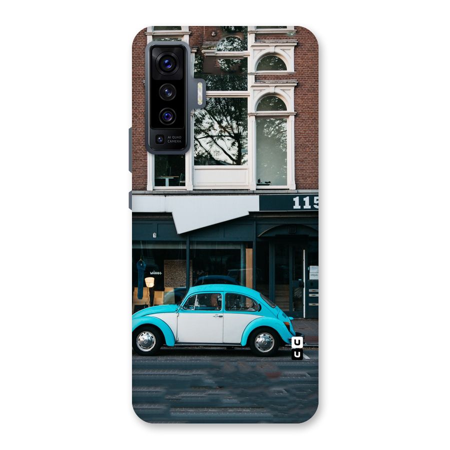 Mini Blue Car Back Case for Vivo X50