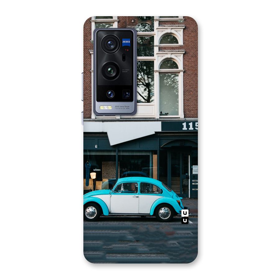 Mini Blue Car Back Case for Vivo X60 Pro Plus
