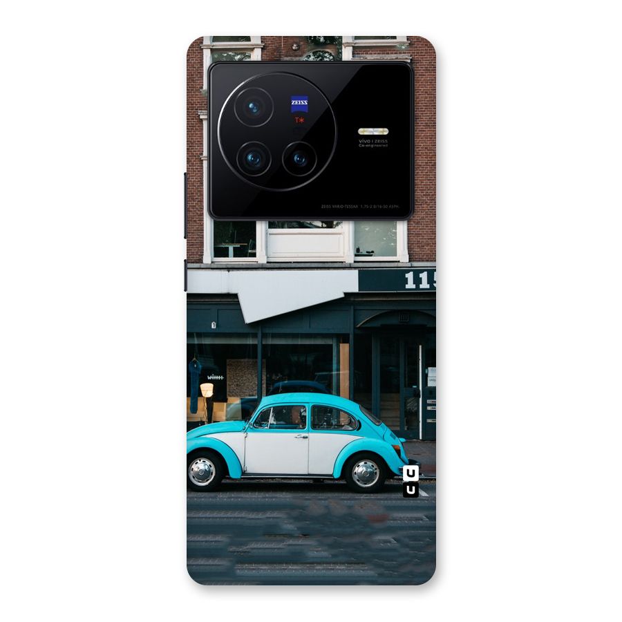 Mini Blue Car Back Case for Vivo X80