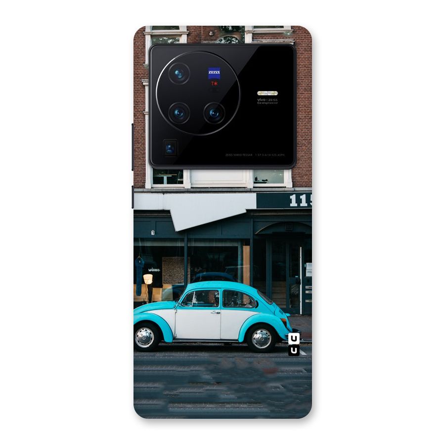 Mini Blue Car Back Case for Vivo X80 Pro