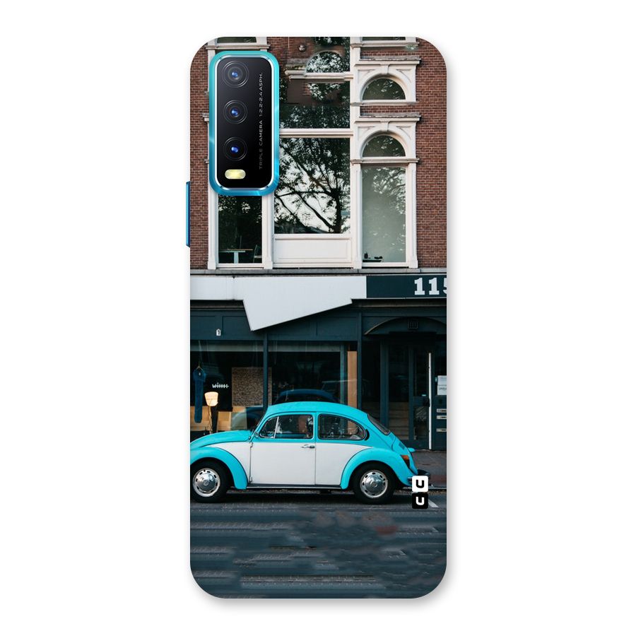 Mini Blue Car Back Case for Vivo Y20G