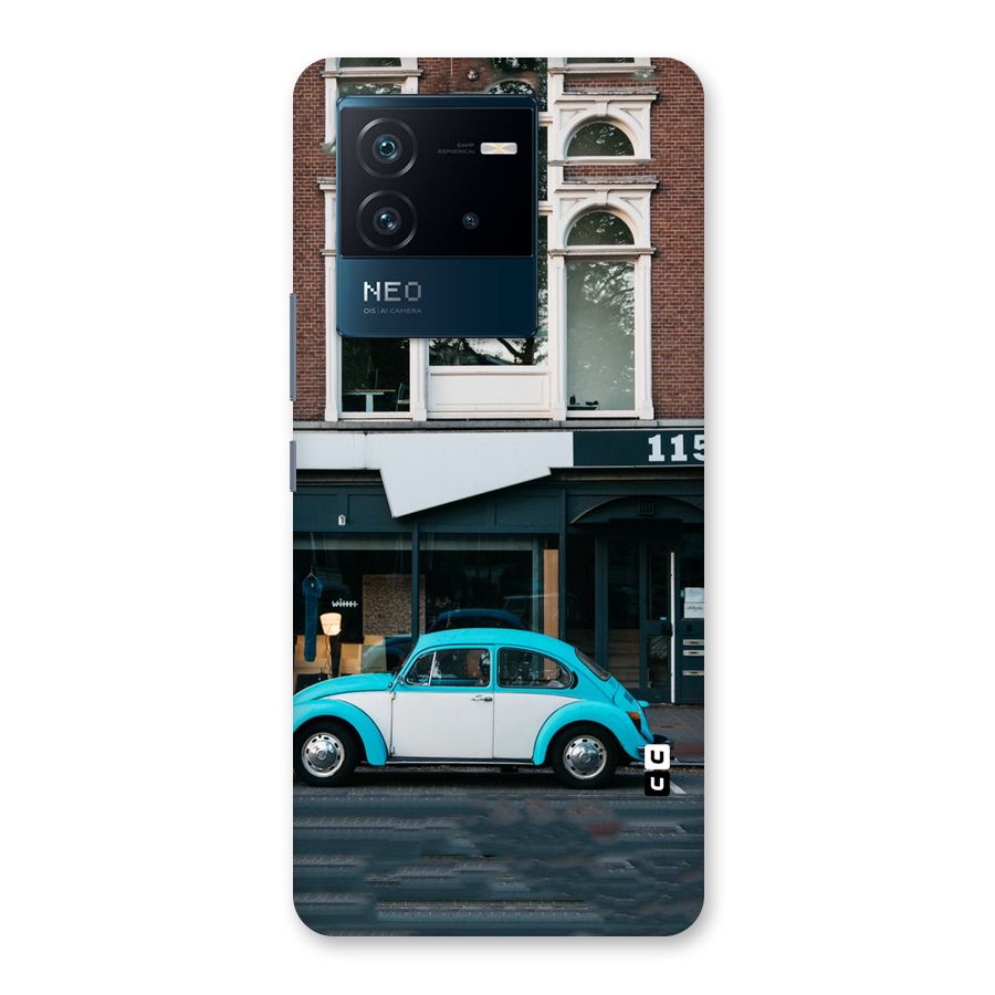 Mini Blue Car Back Case for Vivo iQOO Neo 6 5G