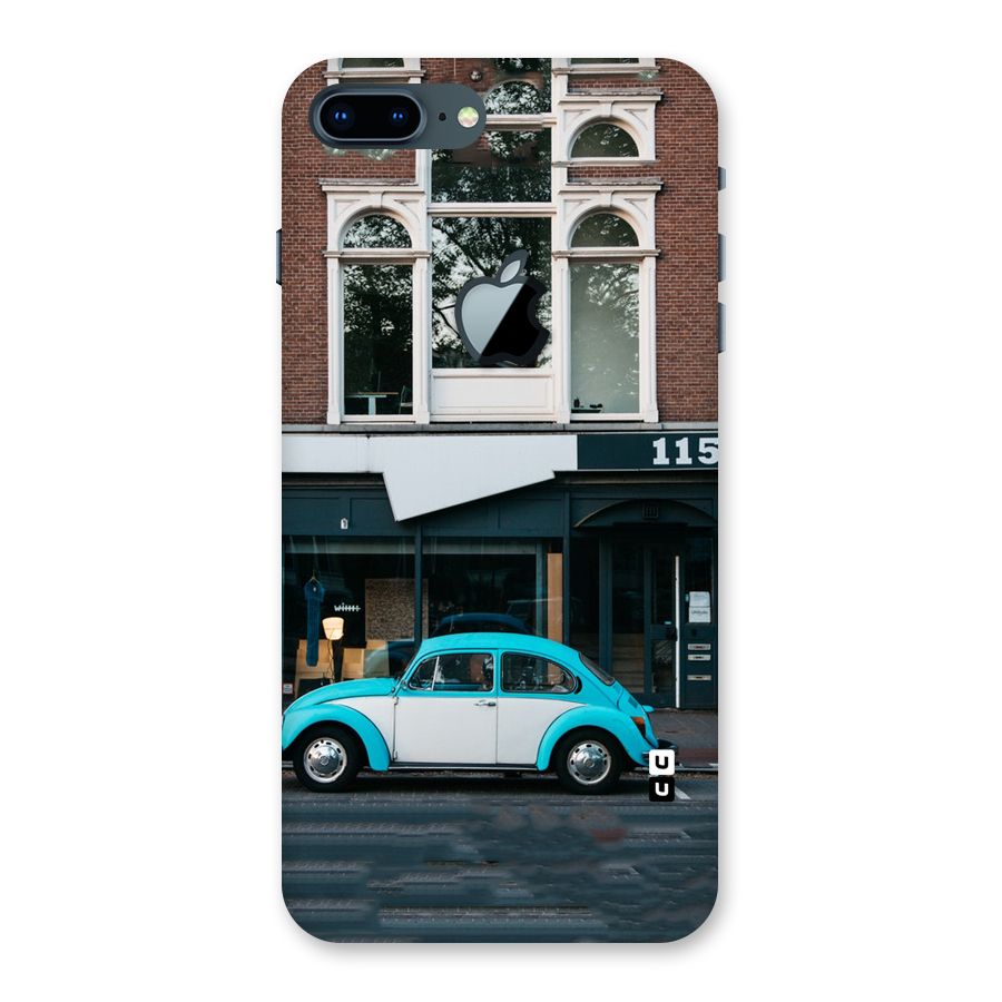 Mini Blue Car Back Case for iPhone 7 Plus Apple Cut