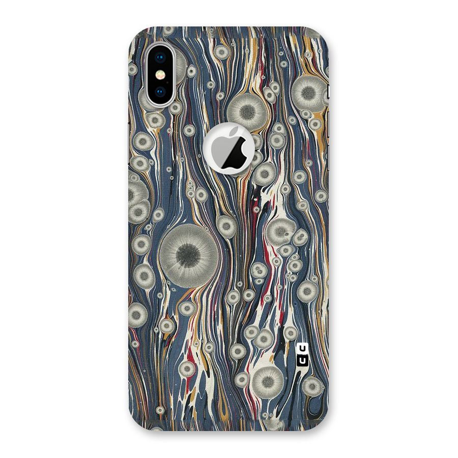Mini Circles Back Case for iPhone X Logo Cut