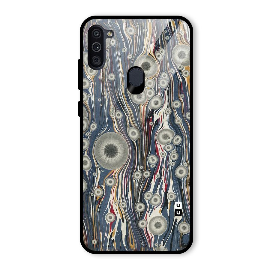 Mini Circles Glass Back Case for Galaxy M11