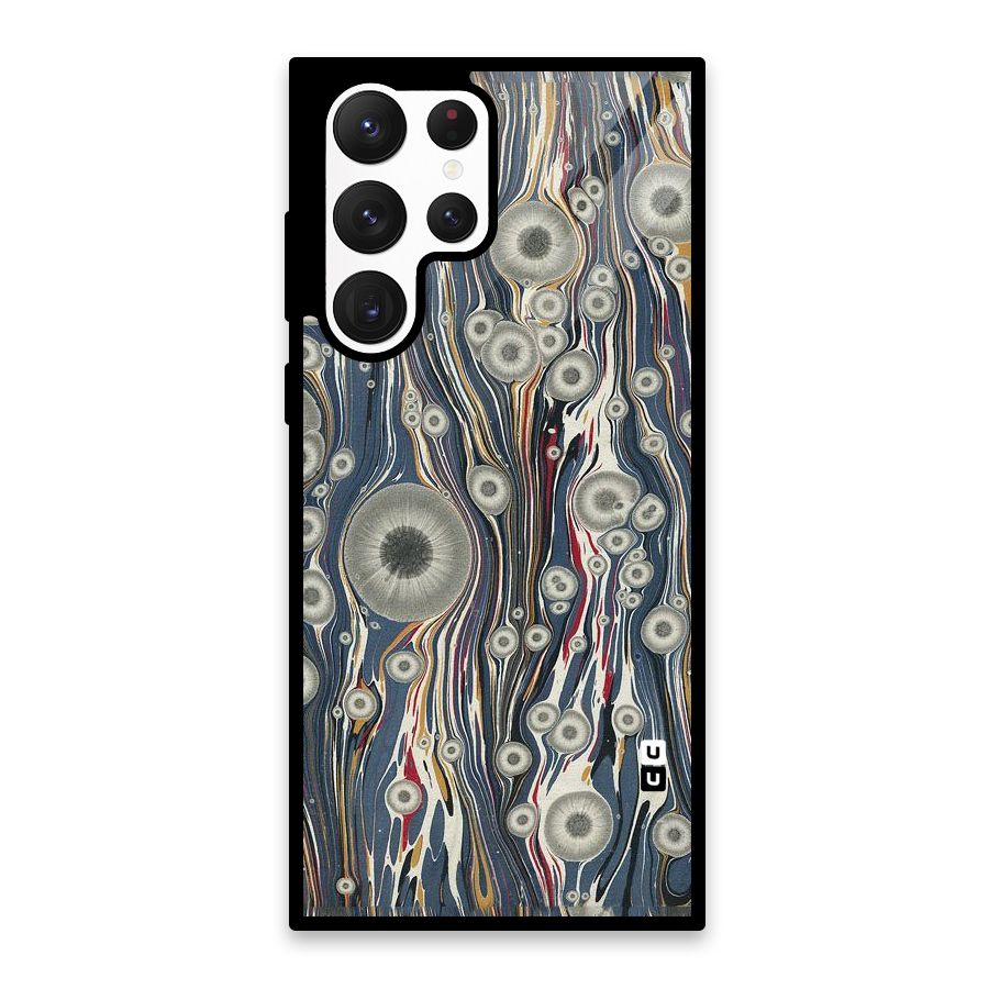 Mini Circles Glass Back Case for Galaxy S22 Ultra 5G