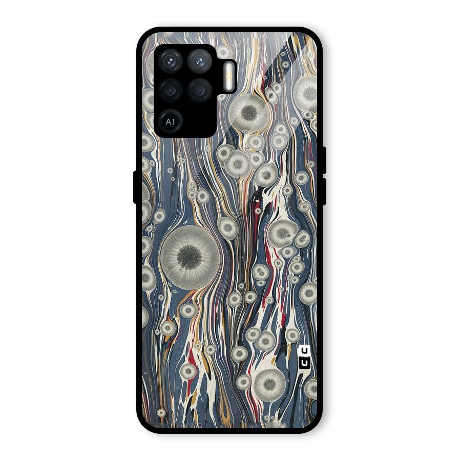 Mini Circles Glass Back Case for Oppo F19 Pro