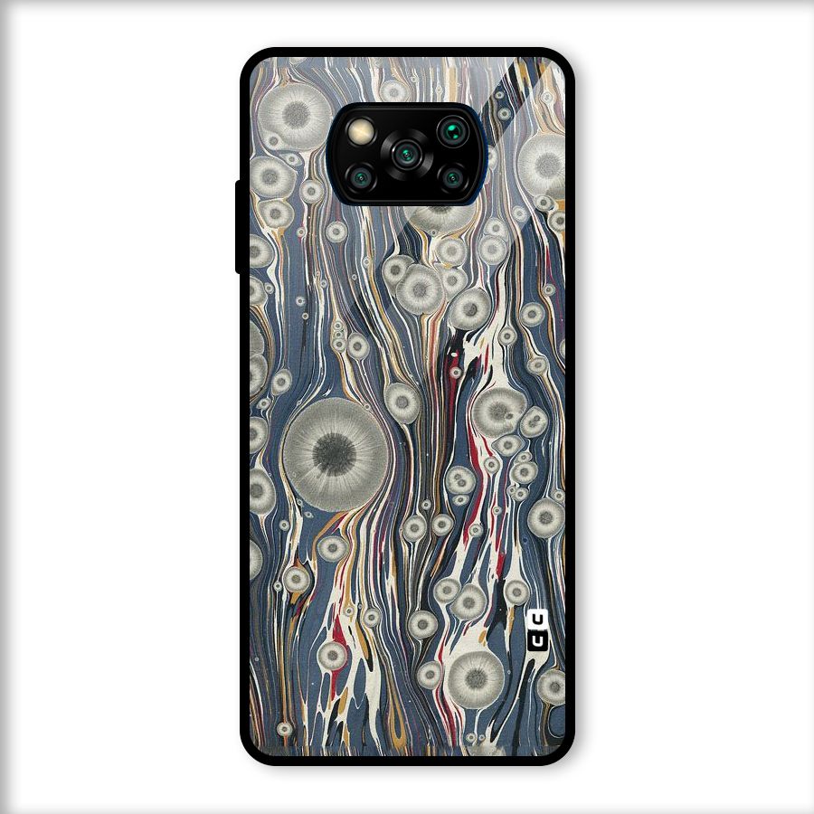 Mini Circles Glass Back Case for Poco X3