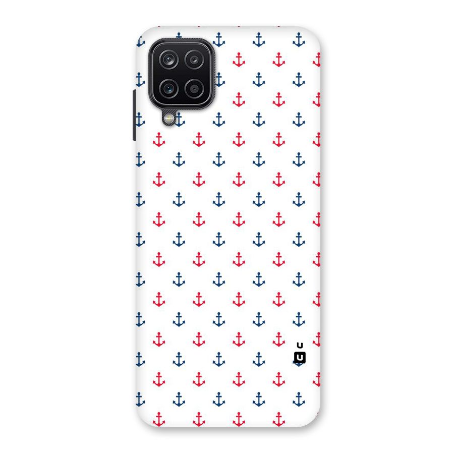 Minimal Anchor Pattern Back Case for Galaxy A12