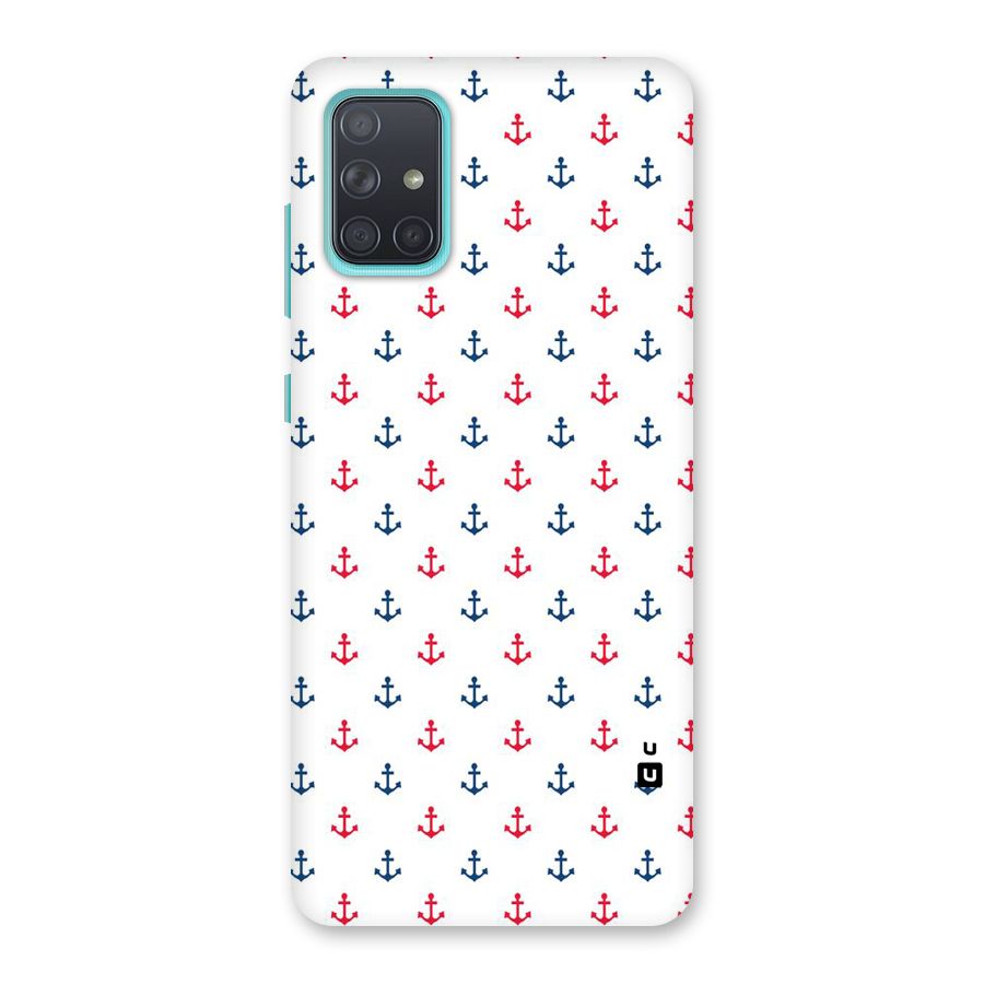 Minimal Anchor Pattern Back Case for Galaxy A71