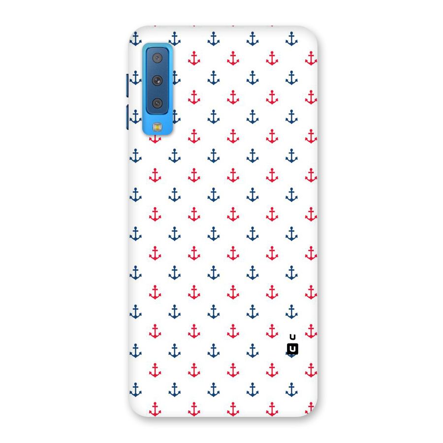 Minimal Anchor Pattern Back Case for Galaxy A7 (2018)