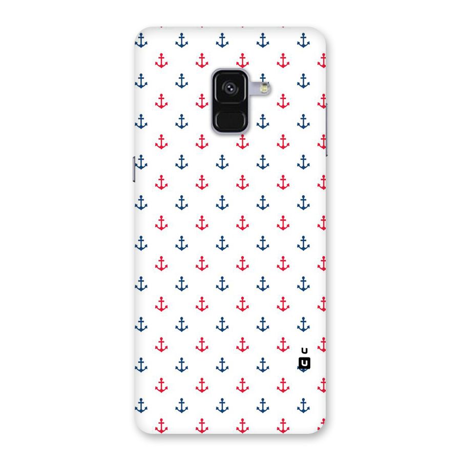 Minimal Anchor Pattern Back Case for Galaxy A8 Plus