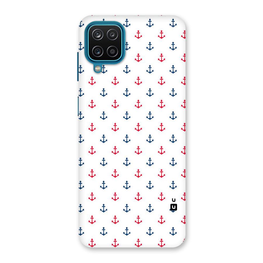 Minimal Anchor Pattern Back Case for Galaxy F12