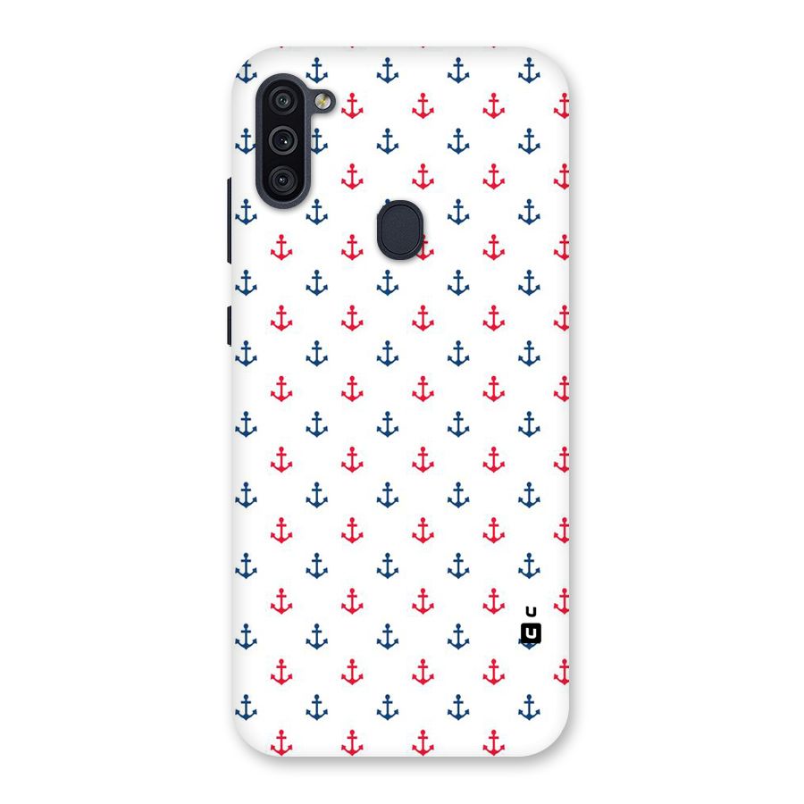 Minimal Anchor Pattern Back Case for Galaxy M11