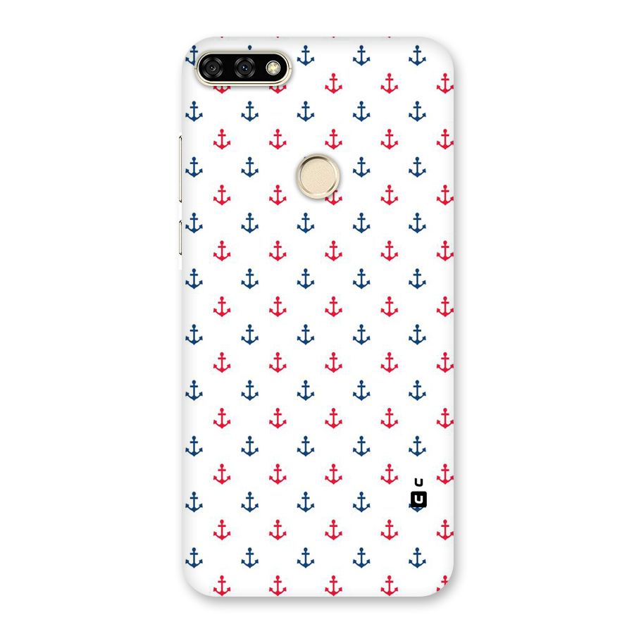 Minimal Anchor Pattern Back Case for Honor 7A