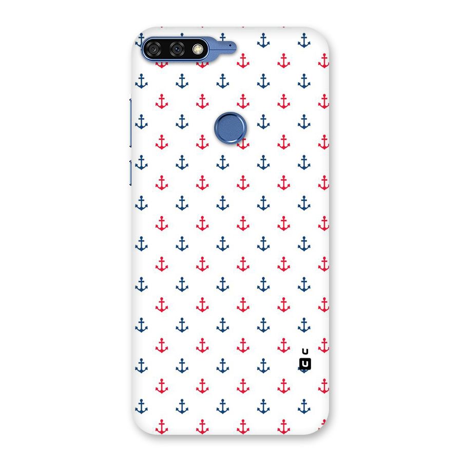 Minimal Anchor Pattern Back Case for Honor 7C