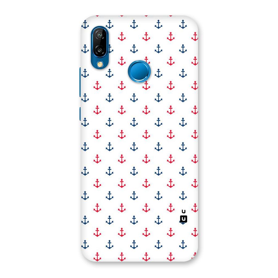 Minimal Anchor Pattern Back Case for Huawei P20 Lite